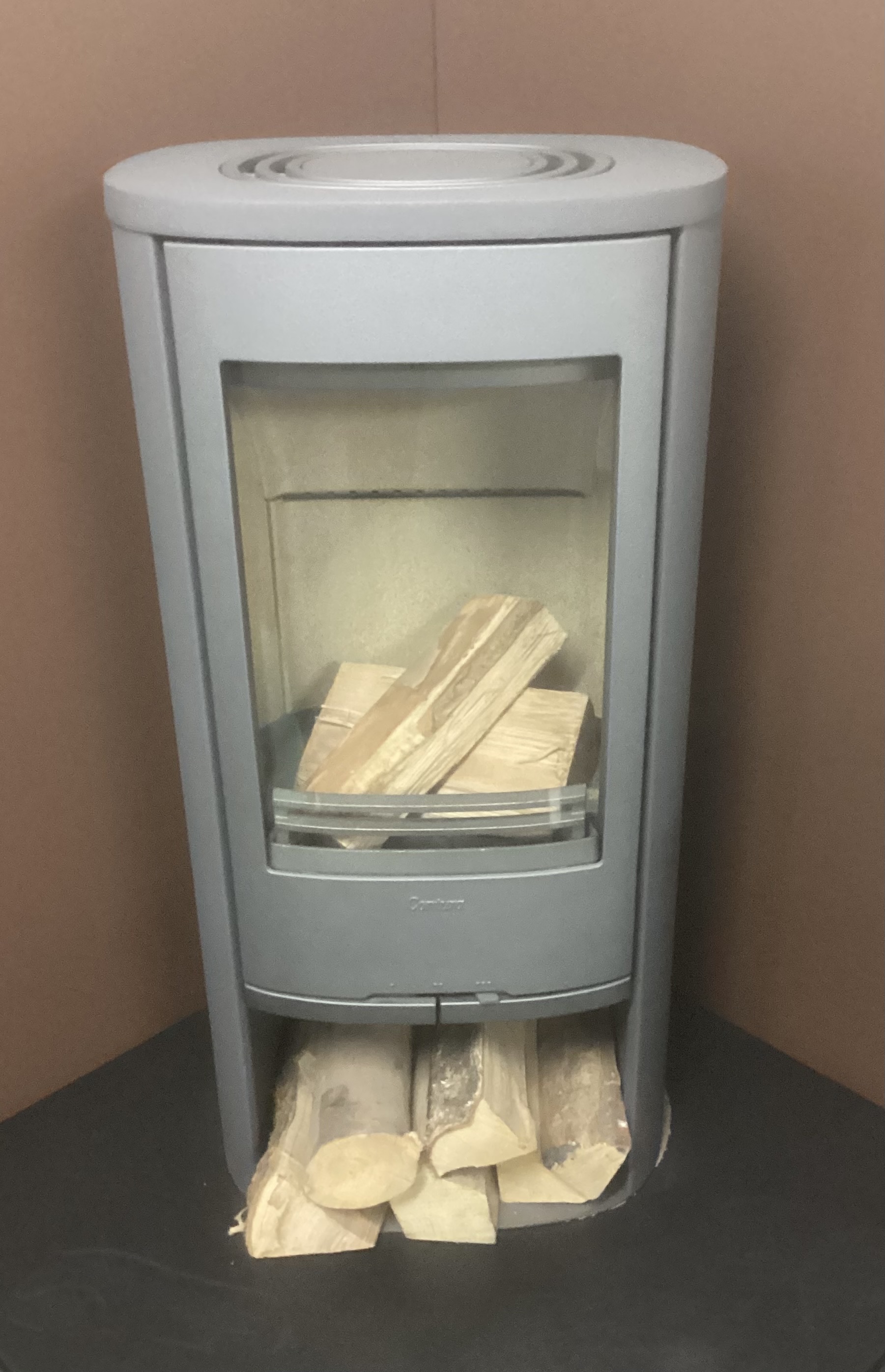 Contura 810 Style, Grey, Cast door, Aluminium top