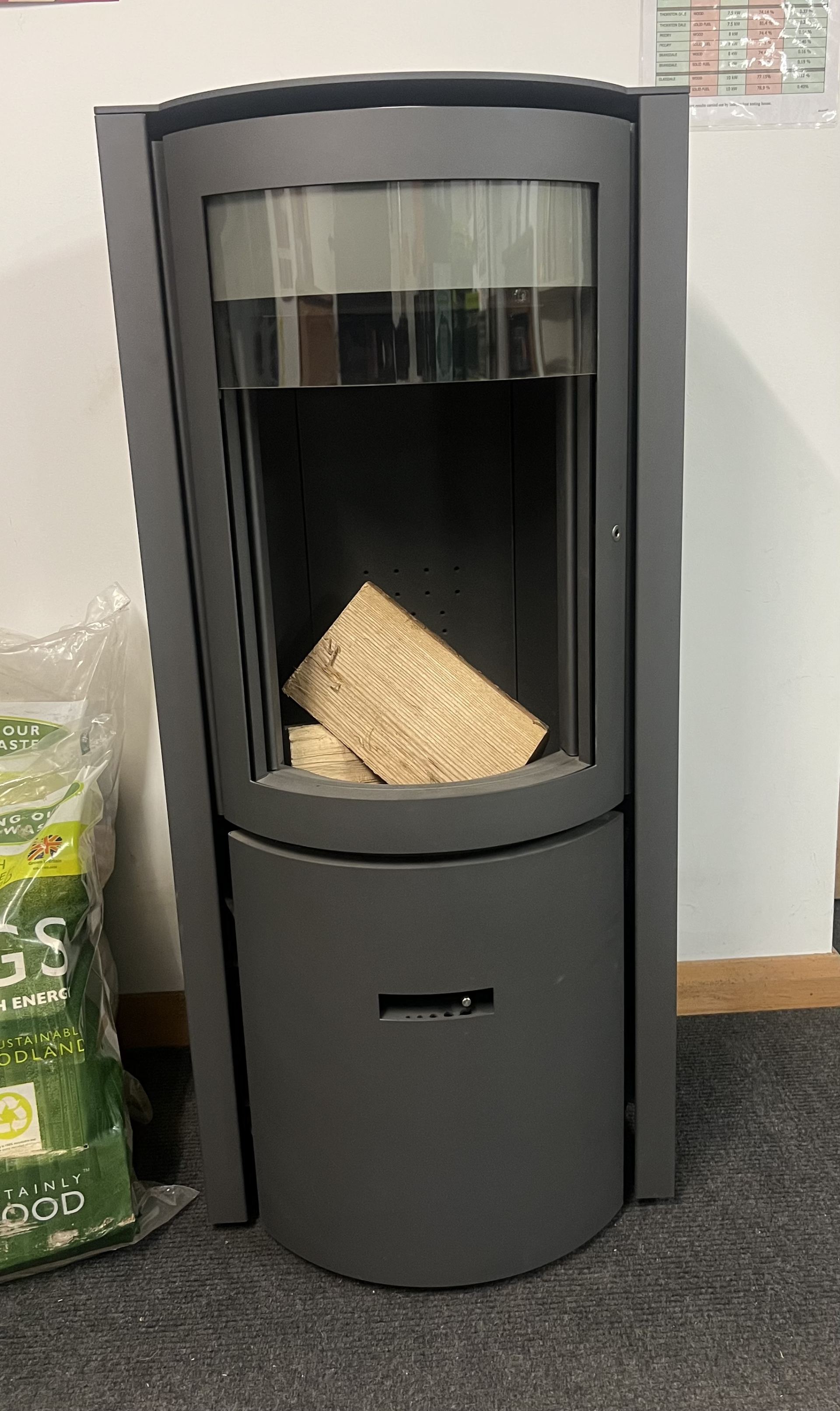 Stuv Compact 30, Grey, 3 in 1 stove